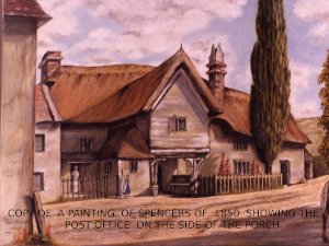 Painting of Spencer Cottage - Post office